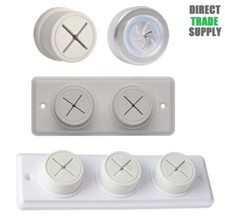 Push In Soft Rubber White S.S